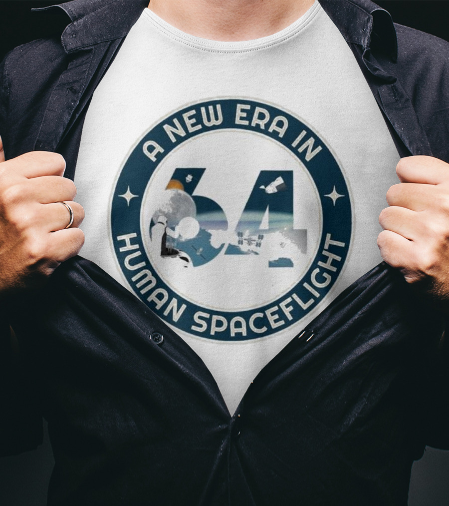 A New Era In Human Spaceflight 64 Astronaut Moon Exploration T-Shirt