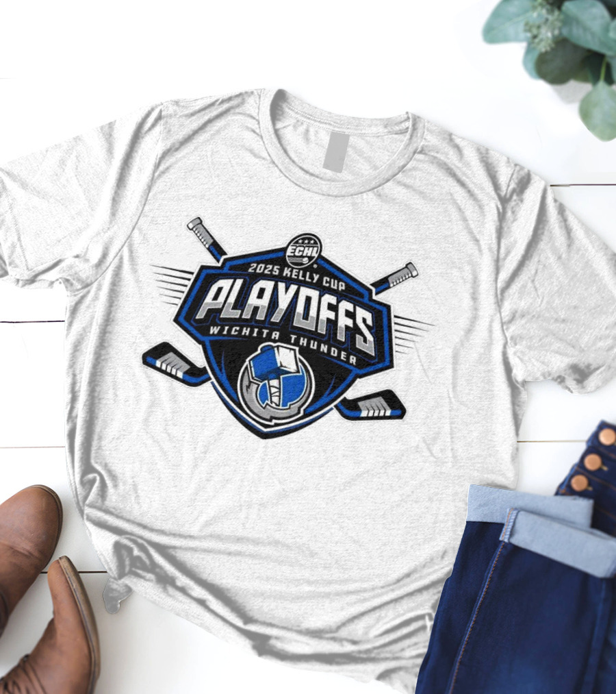 ECHL 2025 Kelly Cup Playoff Wichita Thunder T-Shirt