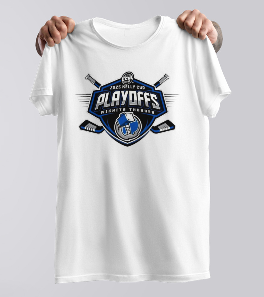 ECHL 2025 Kelly Cup Playoff Wichita Thunder T-Shirt