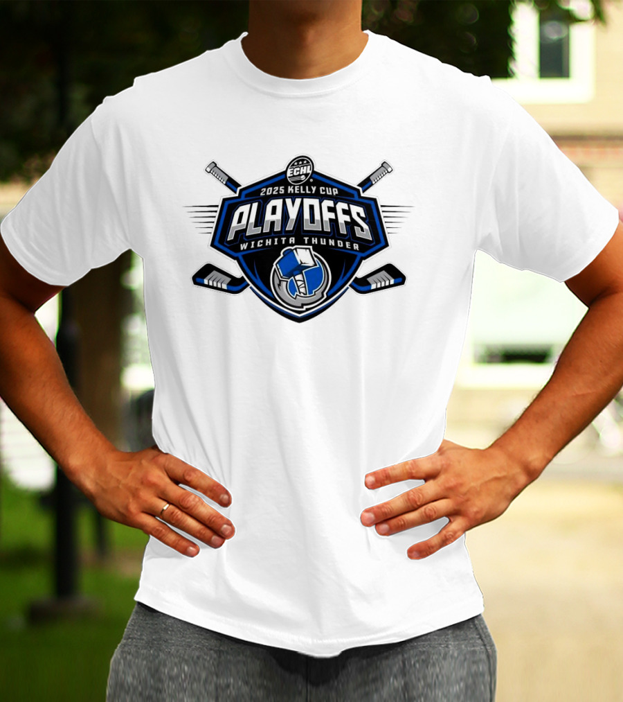 ECHL 2025 Kelly Cup Playoff Wichita Thunder T-Shirt