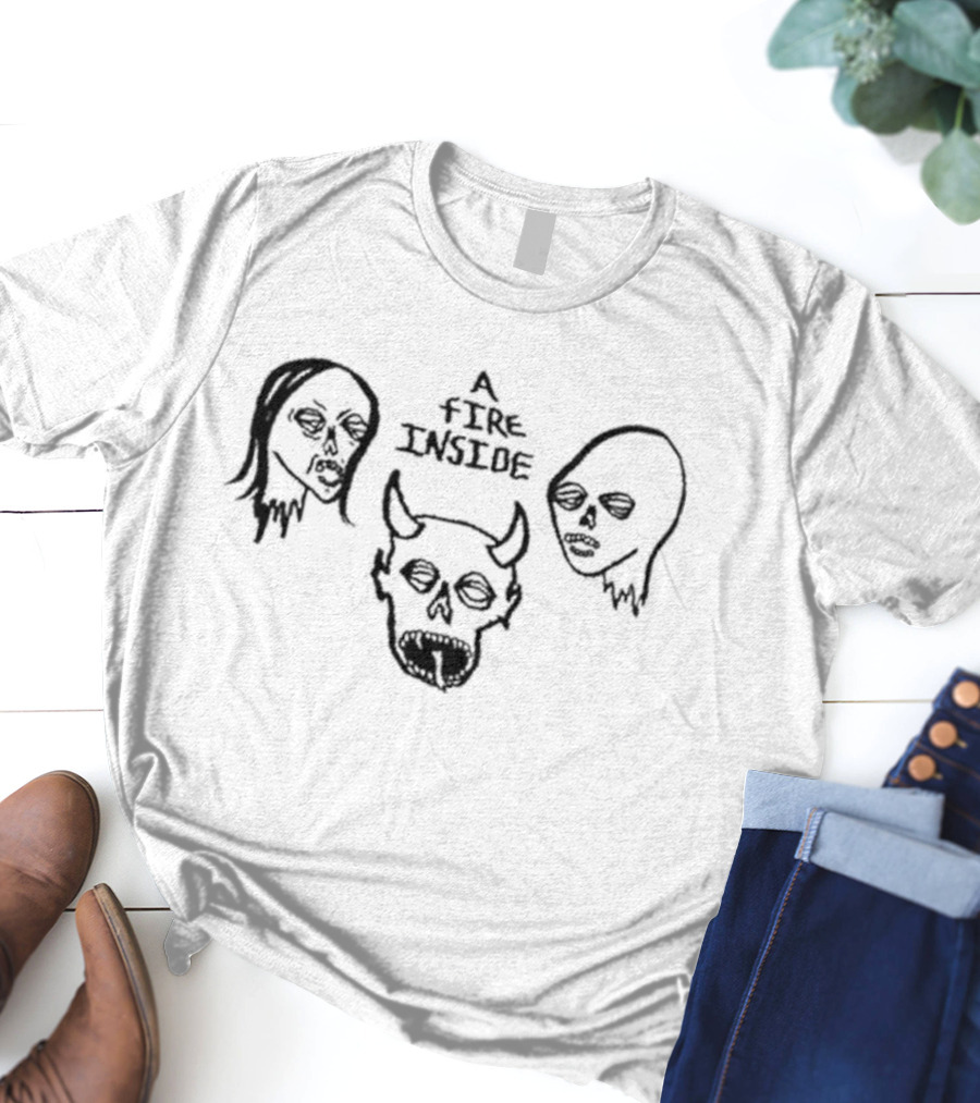 Afi Faces Ivory Skull Crown Trio T-Shirt