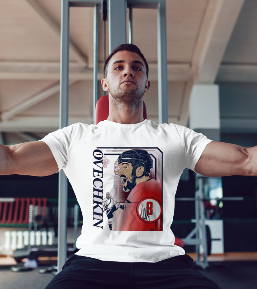 Alexander Ovechkin Dynamic Hockey Collage Number 8 T-Shirt