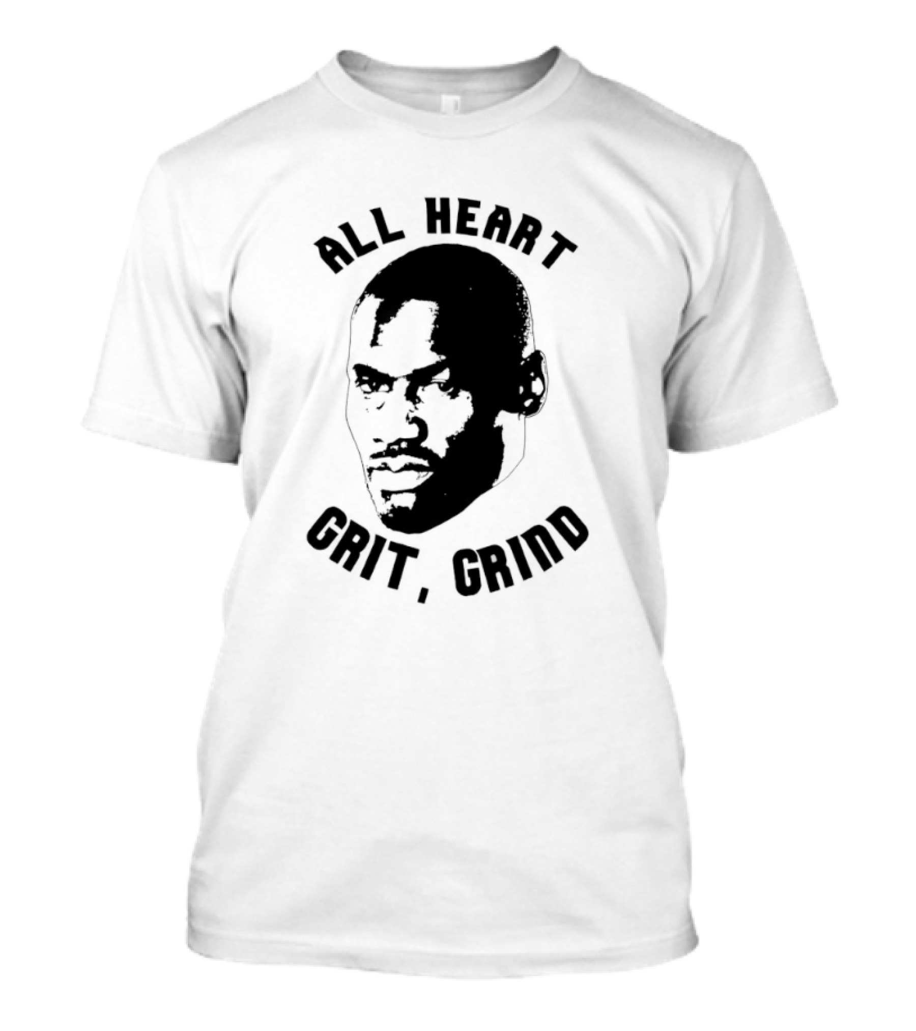 All Heart Grit Grind Iconic Tony Allen Face Outline T-Shirt