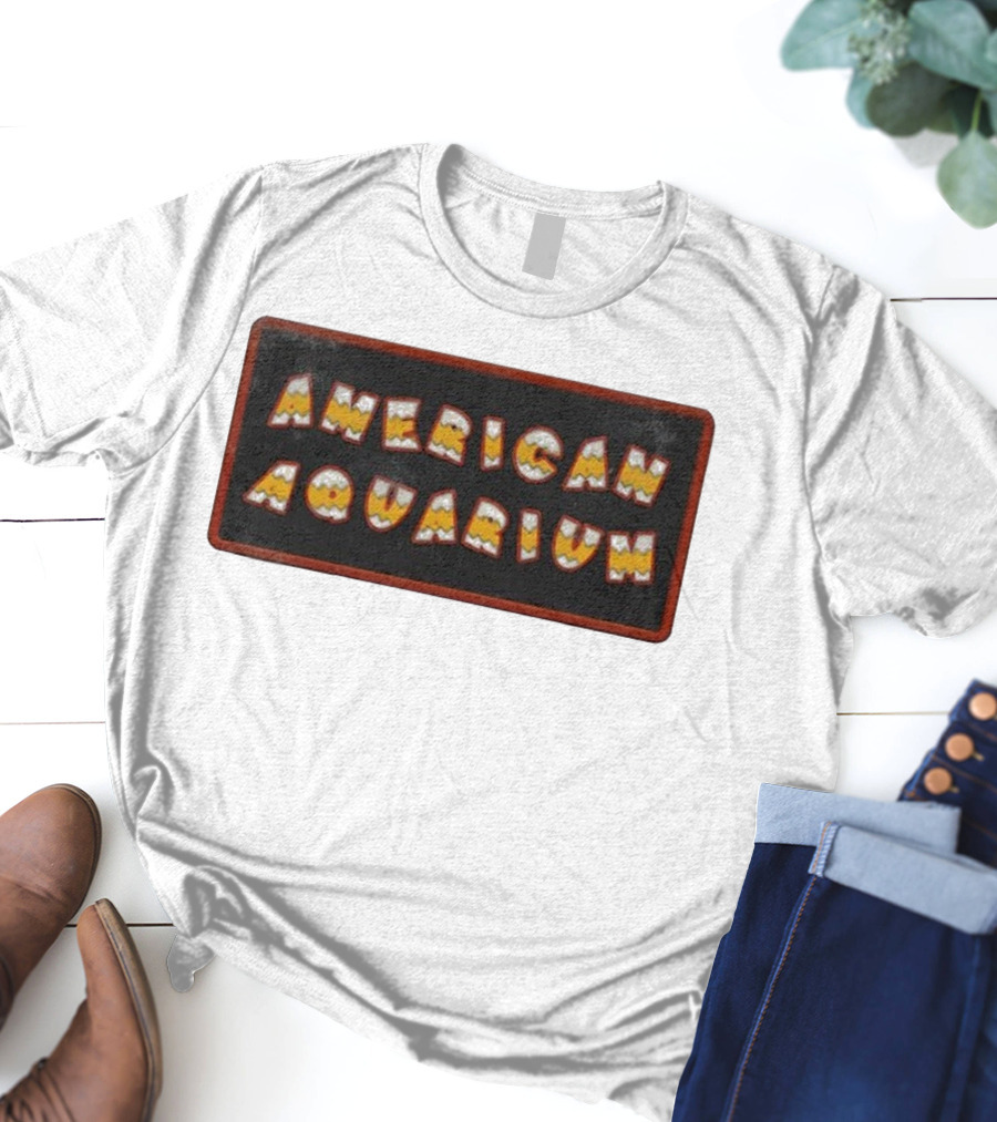 American Aquarium Vintage Aesthetic Letters T-Shirt