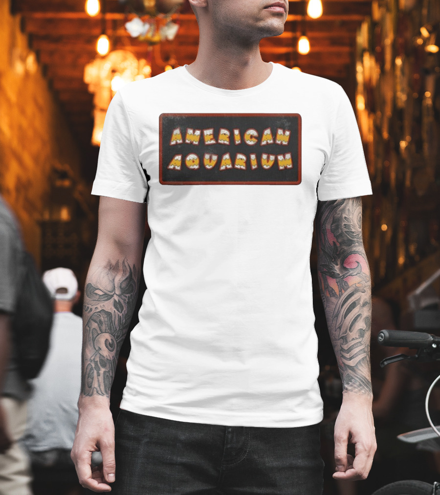 American Aquarium Vintage Aesthetic Letters T-Shirt