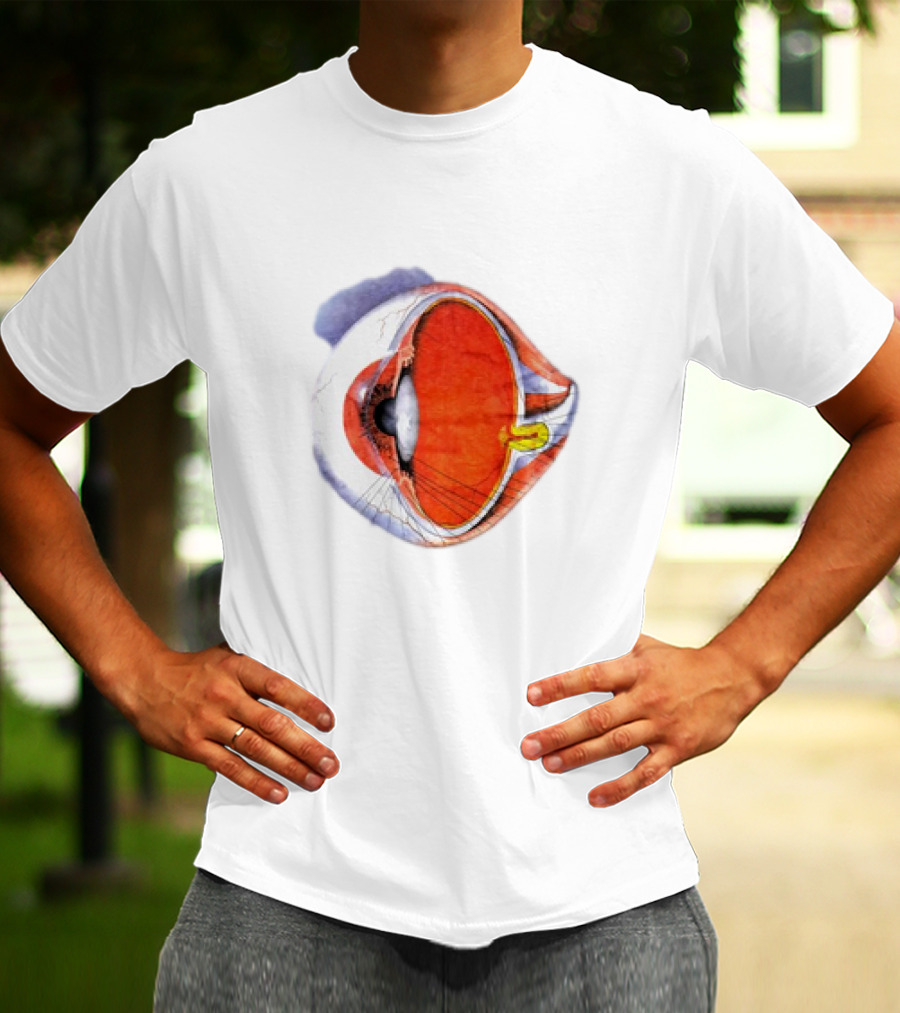 Anatomical Eye Ball Illustration 1991 T-Shirt