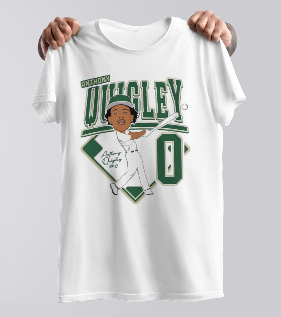 Anthony Quigley Baseball 2025 Player Illustration T-Shirt