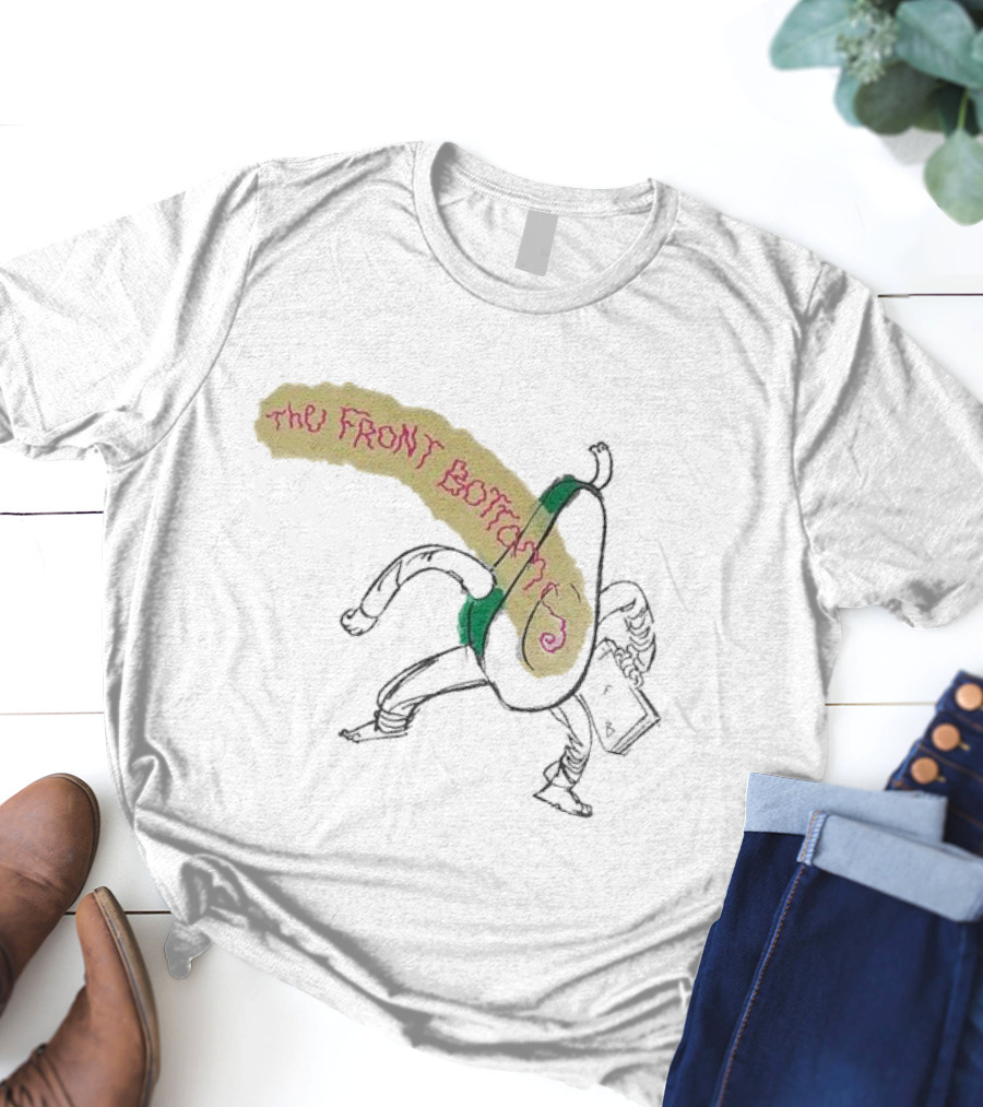 The Front Bottoms Avocado Character With Megaphone T-Shirt