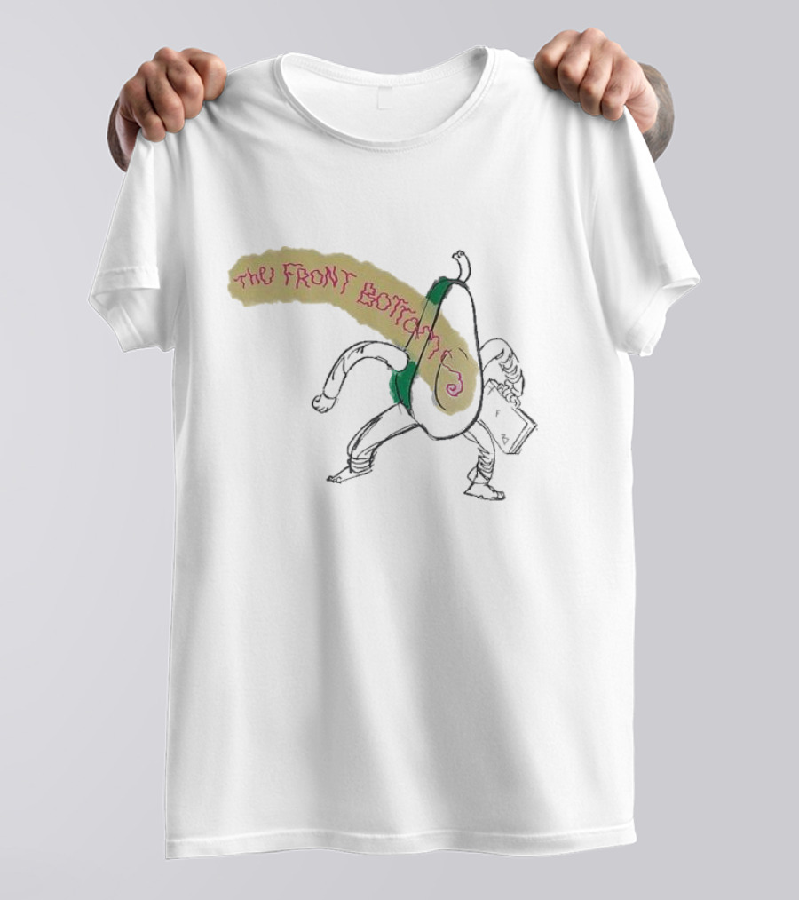 The Front Bottoms Avocado Character With Megaphone T-Shirt