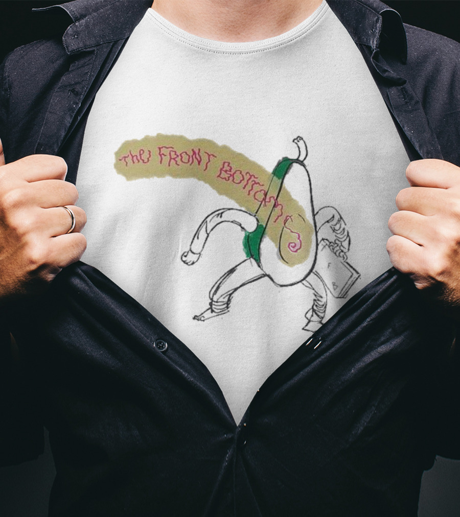 The Front Bottoms Avocado Character With Megaphone T-Shirt