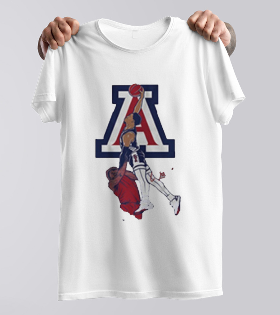 Arizona Basketball Caleb Love Dunking Over Defender T-Shirt