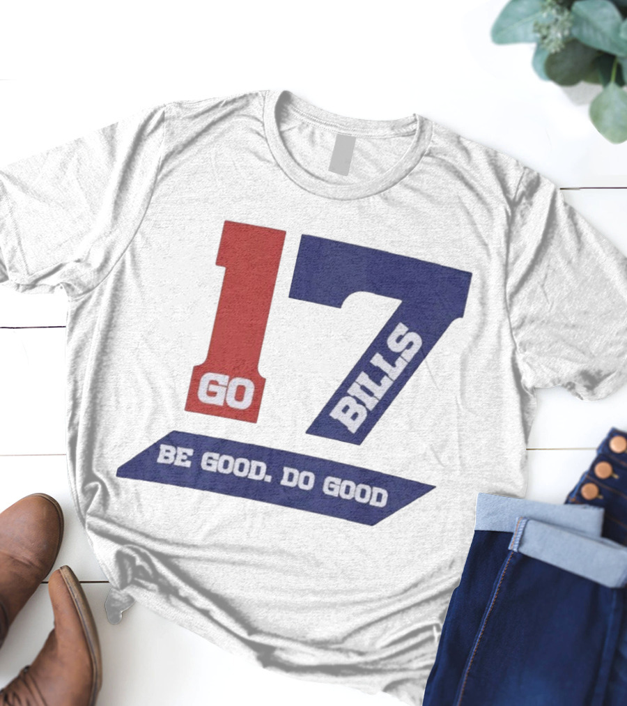 Awesome Josh Allen MVP Go Bills 17 Be Good Do Good God Bless T-Shirt