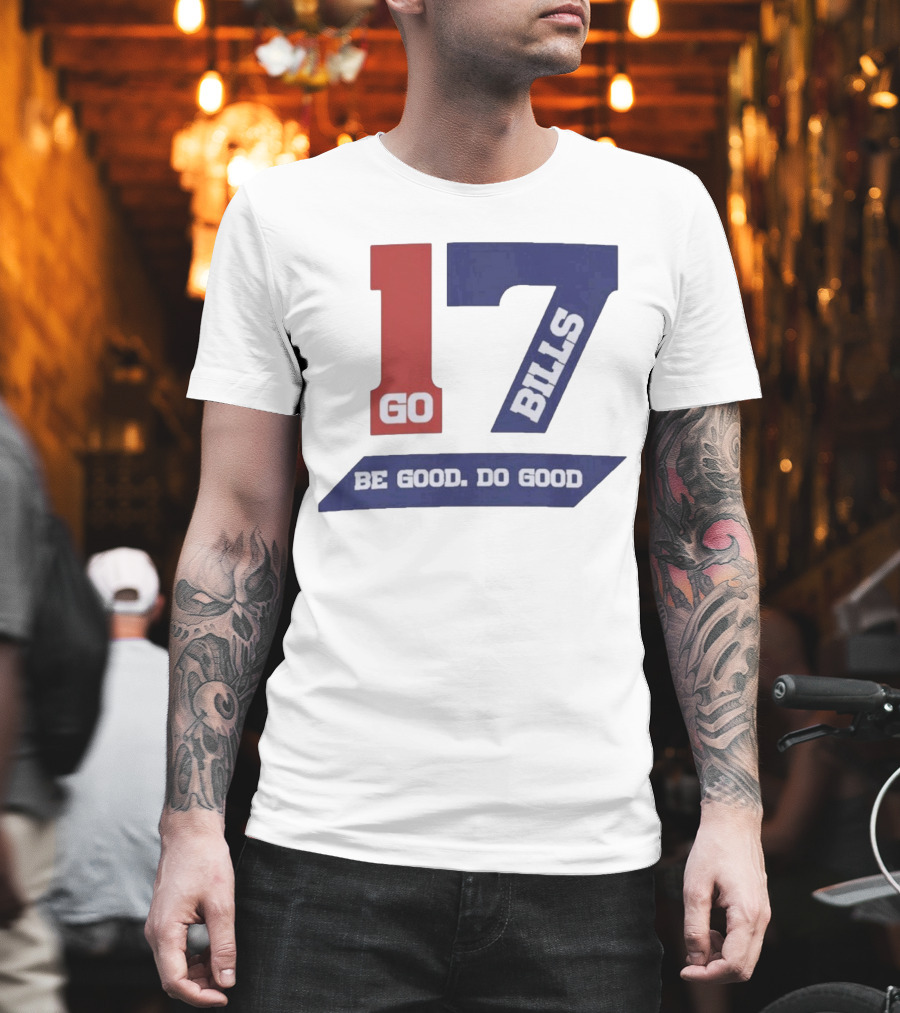 Awesome Josh Allen MVP Go Bills 17 Be Good Do Good God Bless T-Shirt