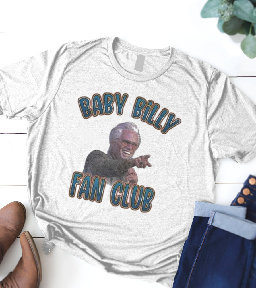 Baby Billy Fan Club Custom Printed Vintage Style T-Shirt