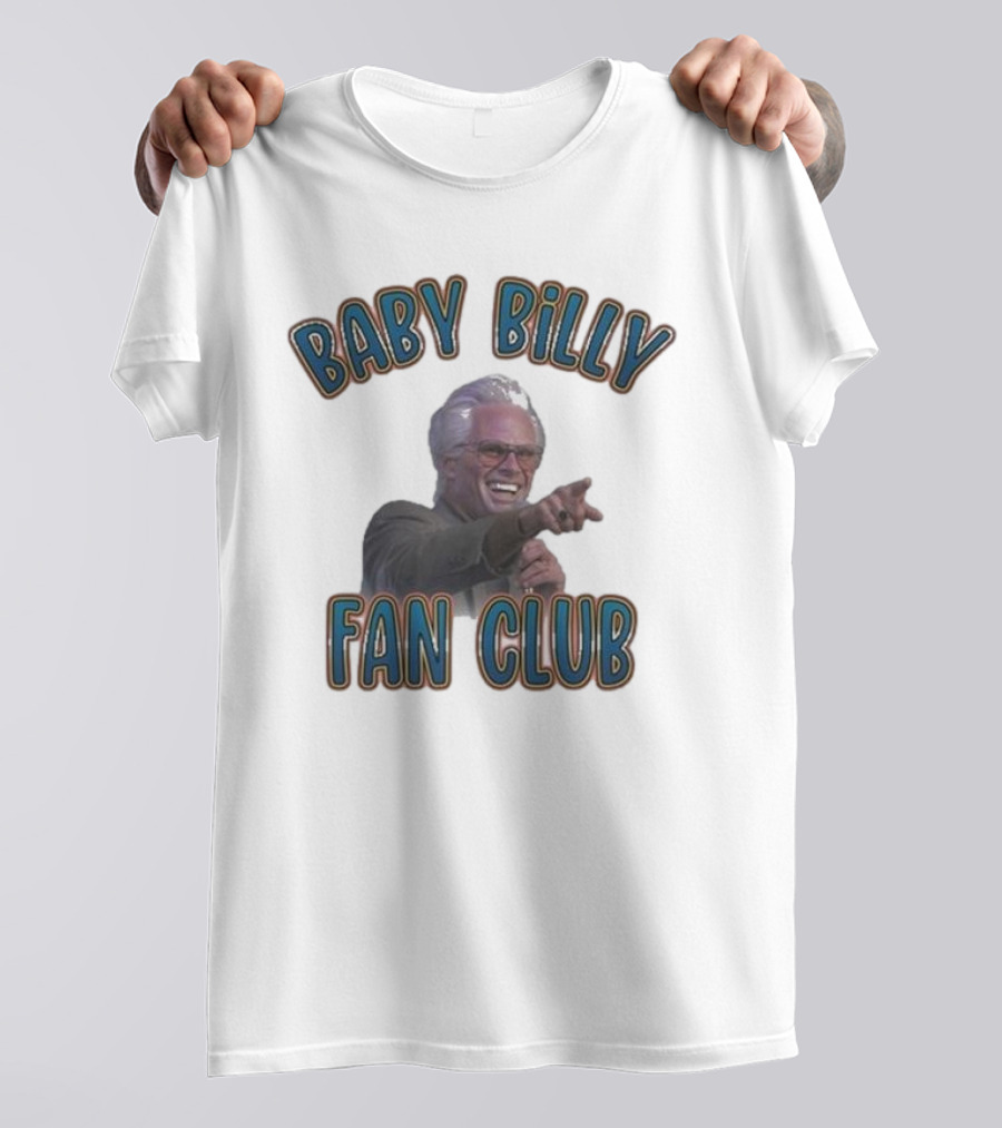 Baby Billy Fan Club Custom Printed Vintage Style T-Shirt