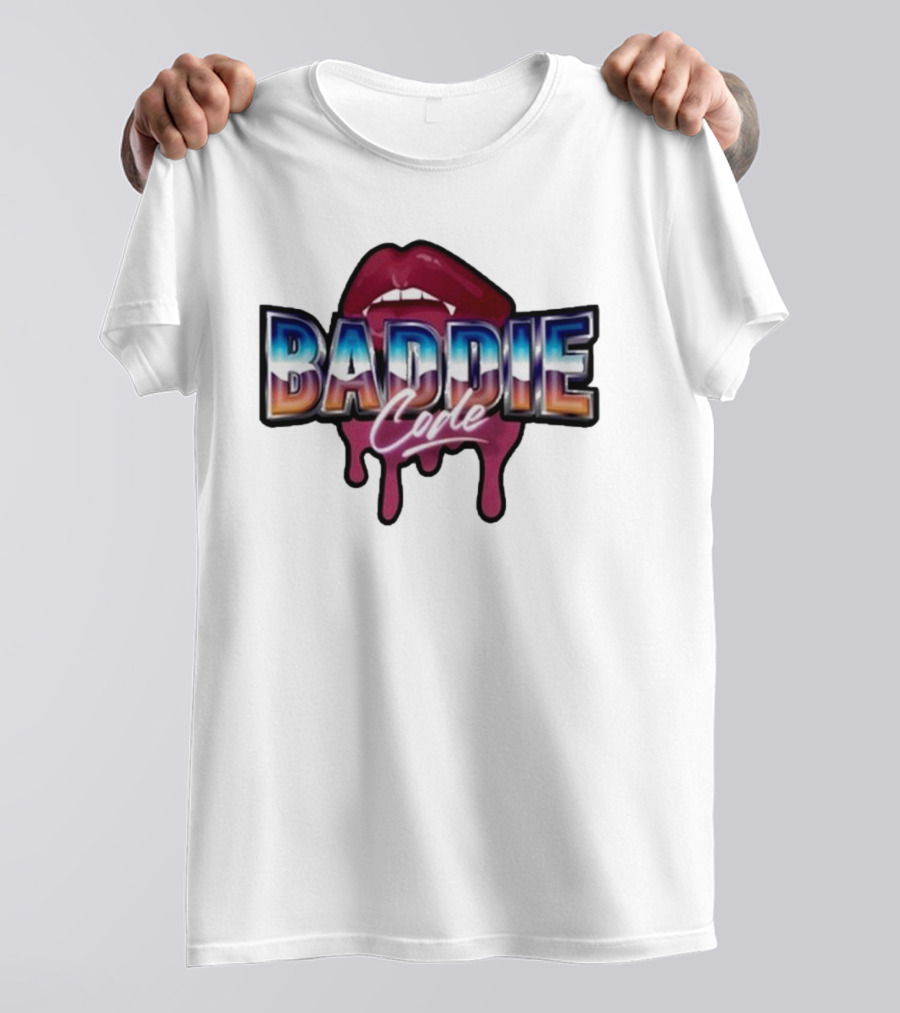 Baddie Code Dripping Lips Urban Style T-Shirt