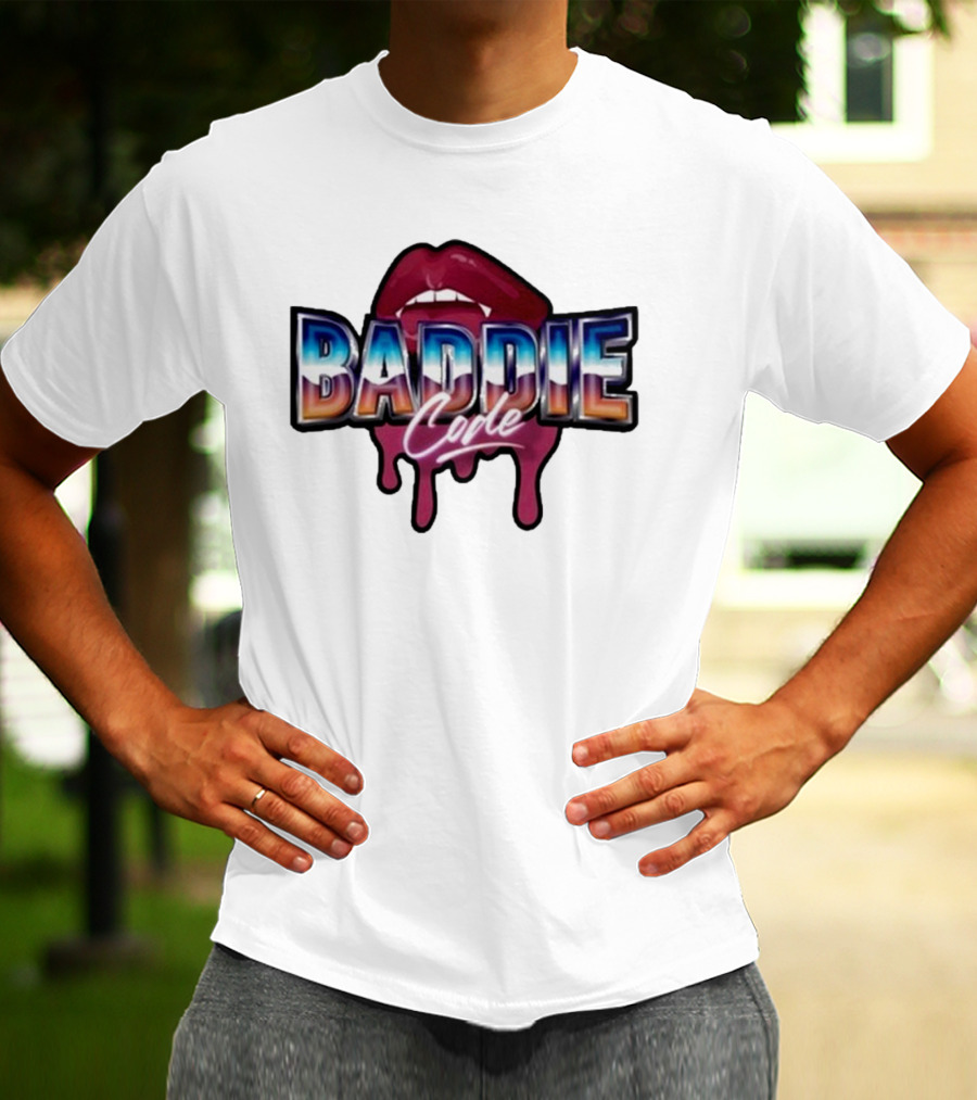 Baddie Code Dripping Lips Urban Style T-Shirt