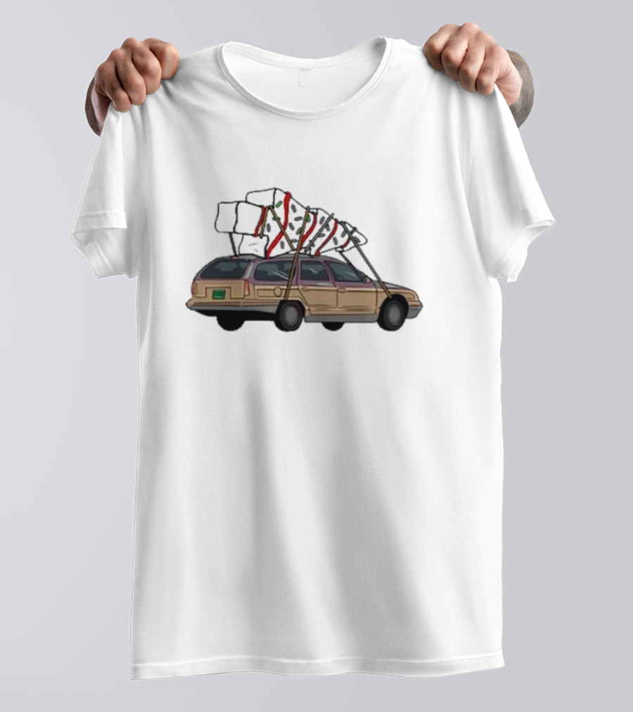 Barbell Voodoo Holiday Road Family Vacation Station Wagon T-Shirt