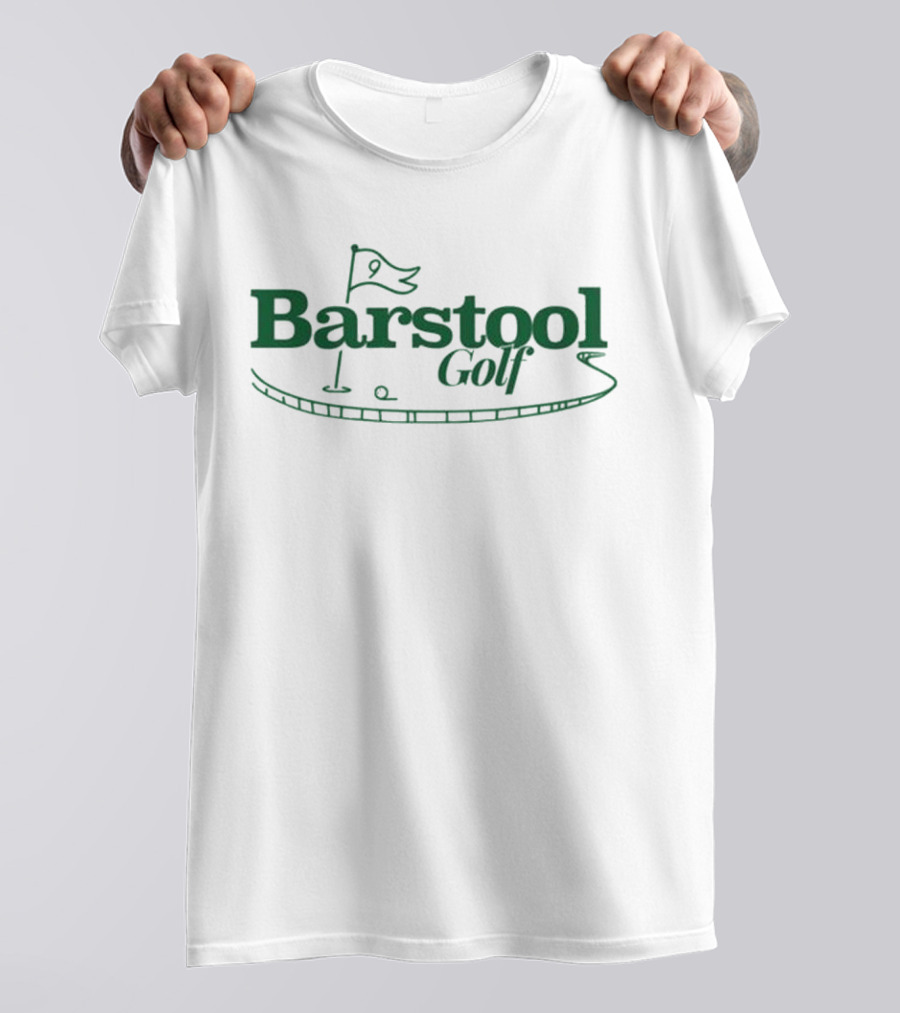 Barstool Golf Putting Green Flag Logo T-Shirt