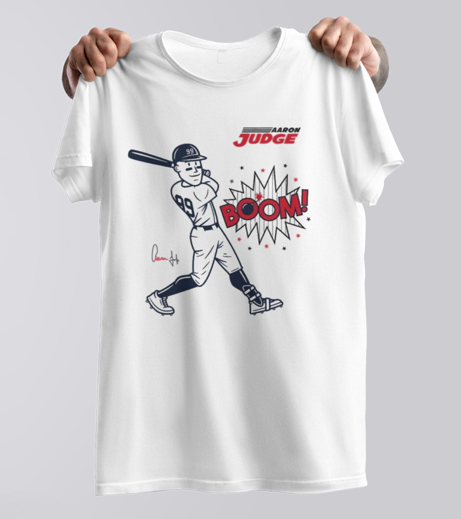 Aaron Judge Swings Into Action With Boom T-Shirt