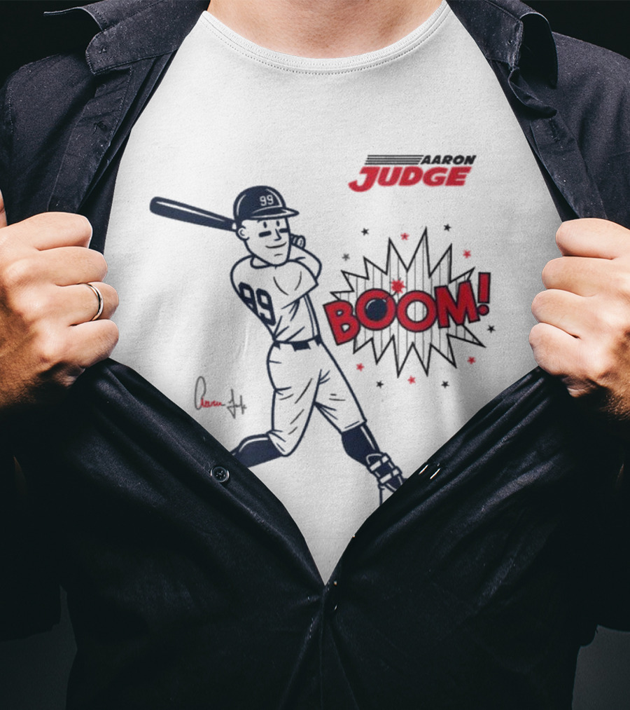 Aaron Judge Swings Into Action With Boom T-Shirt