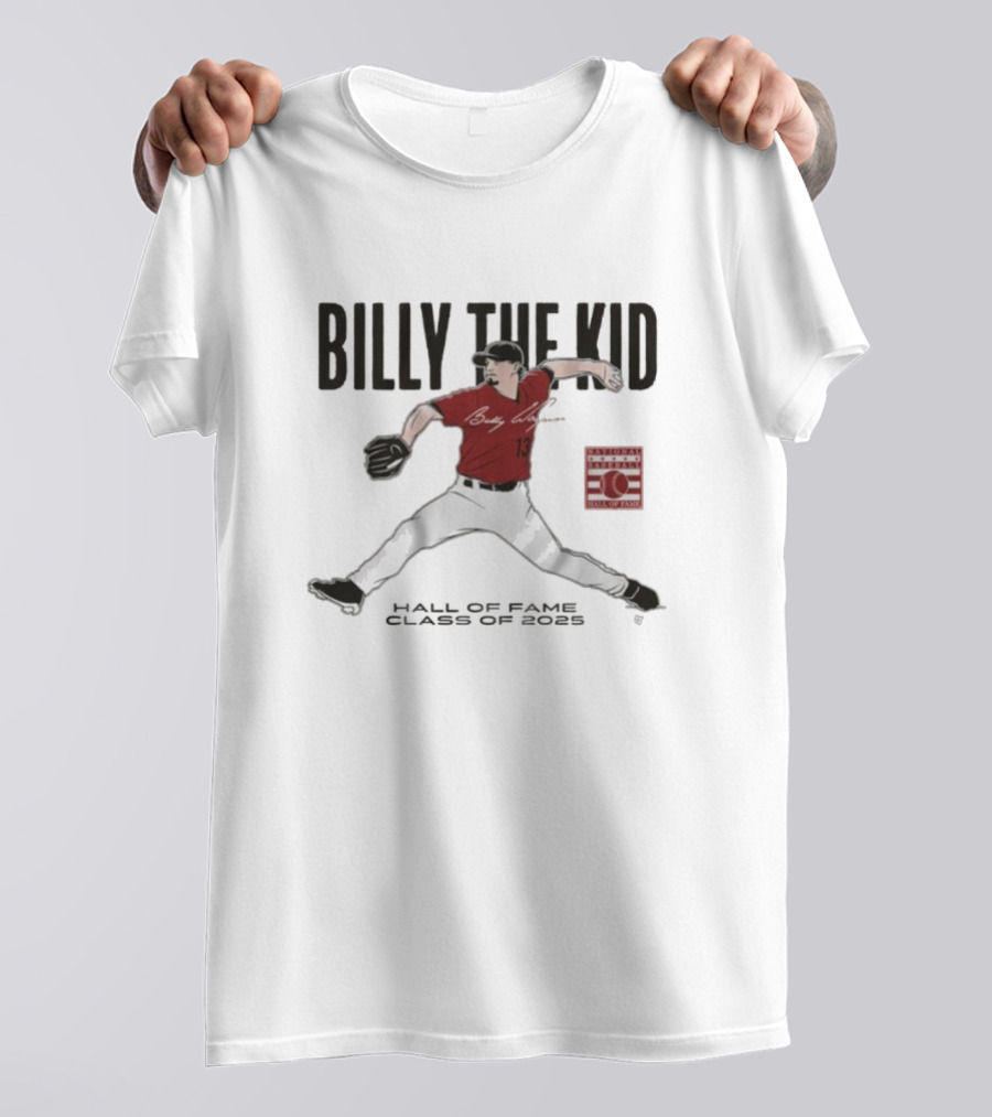 Billy The Kid Hall Of Fame Class Of 2025 Atlanta Braves Billy Wagner Signature T-Shirt