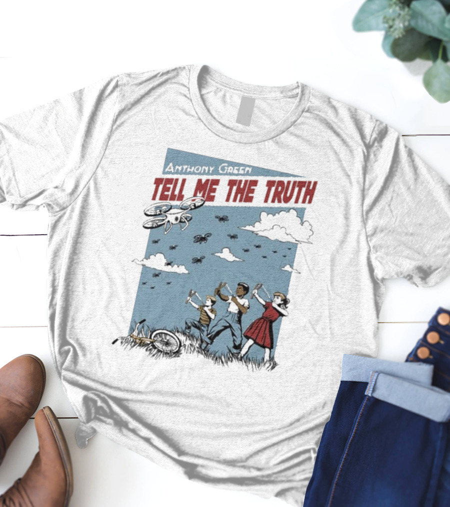 Anthony Green Tell Me The Truth Kids Running From Insects T-Shirt