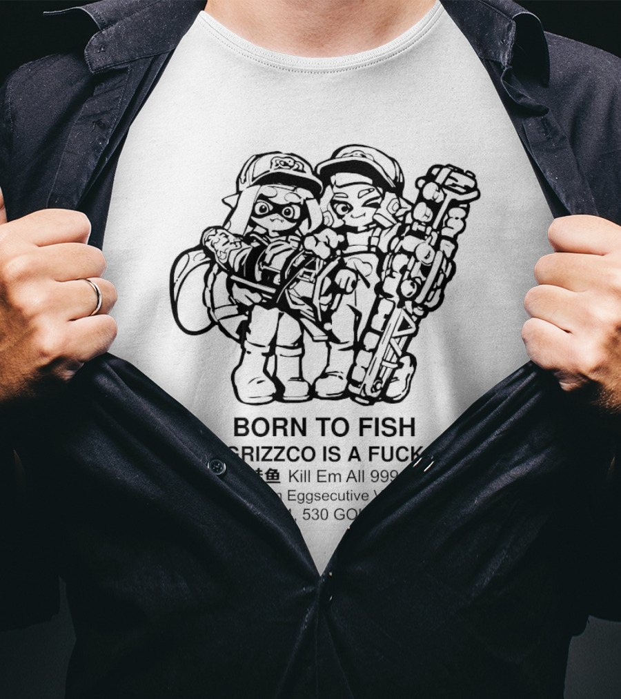 Born To Fish Grizzco Kill Em All 999 T-Shirt