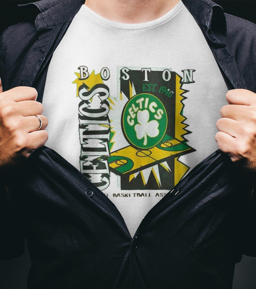 Boston Celtics EST 1946 Mitchell & Ness Youth Retro ’90s National Basketball Association T-Shirt