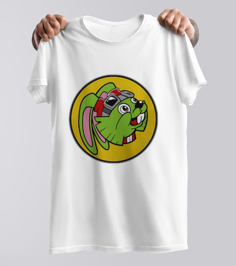 Bucky O’Hare Buc-ee’s Collaboration Featuring Iconic Green Rabbit With Goggles T-Shirt