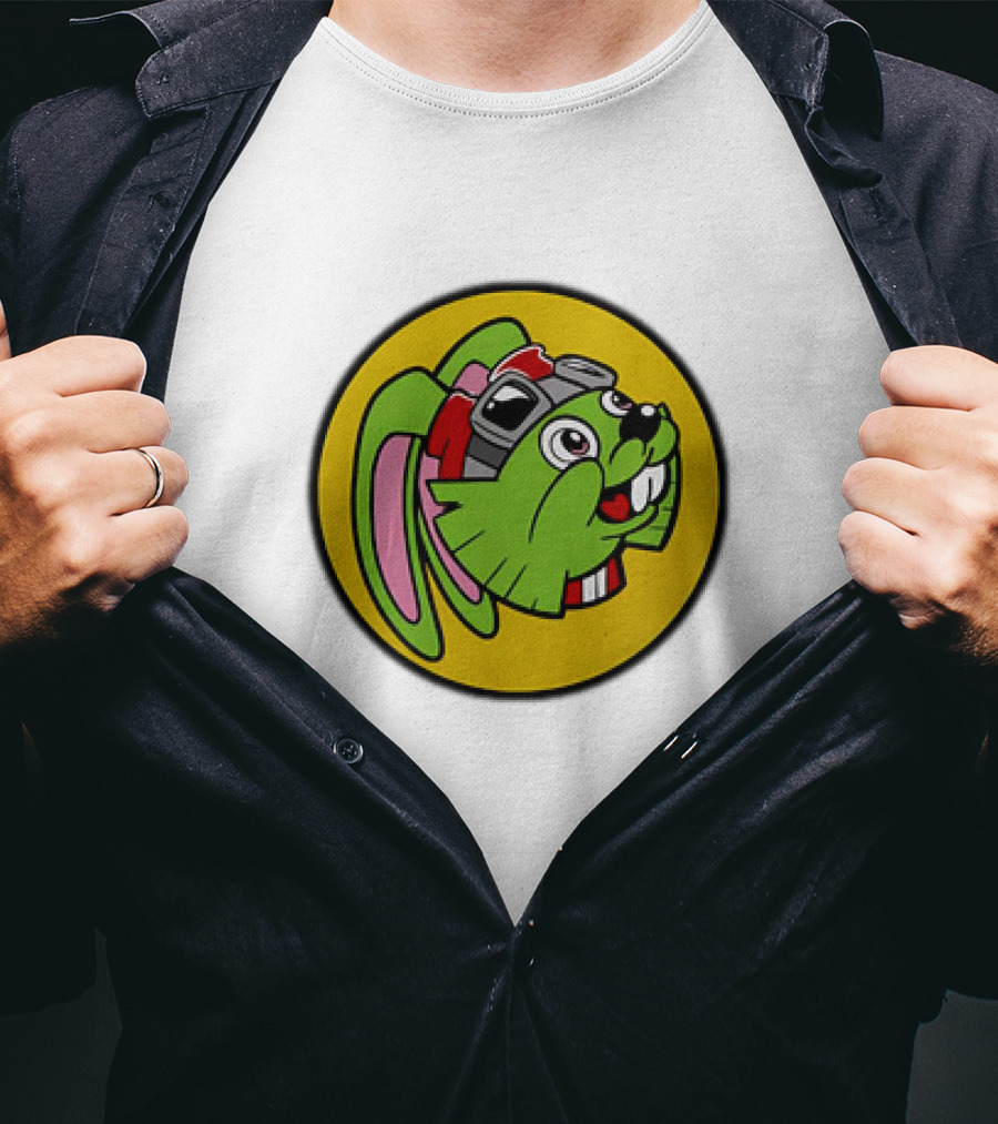 Bucky O’Hare Buc-ee’s Collaboration Featuring Iconic Green Rabbit With Goggles T-Shirt