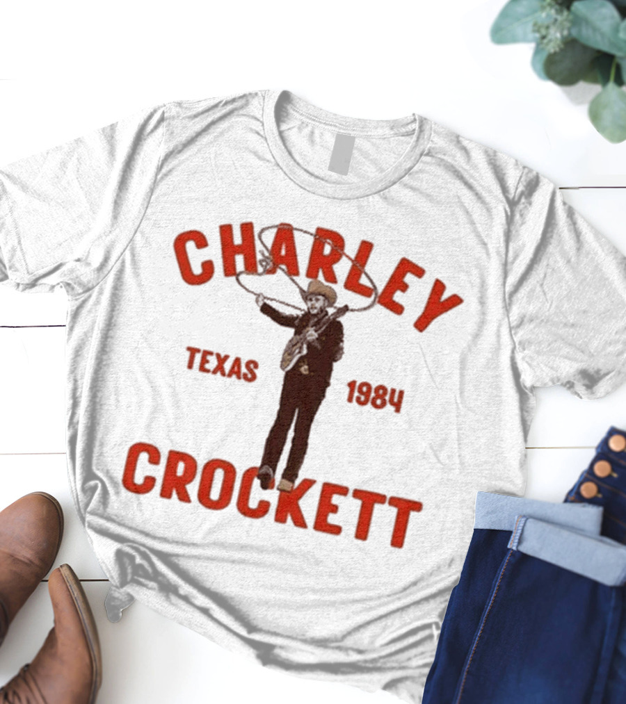 Charley Crockett Texas 1984 Lasso Cowboy T-Shirt