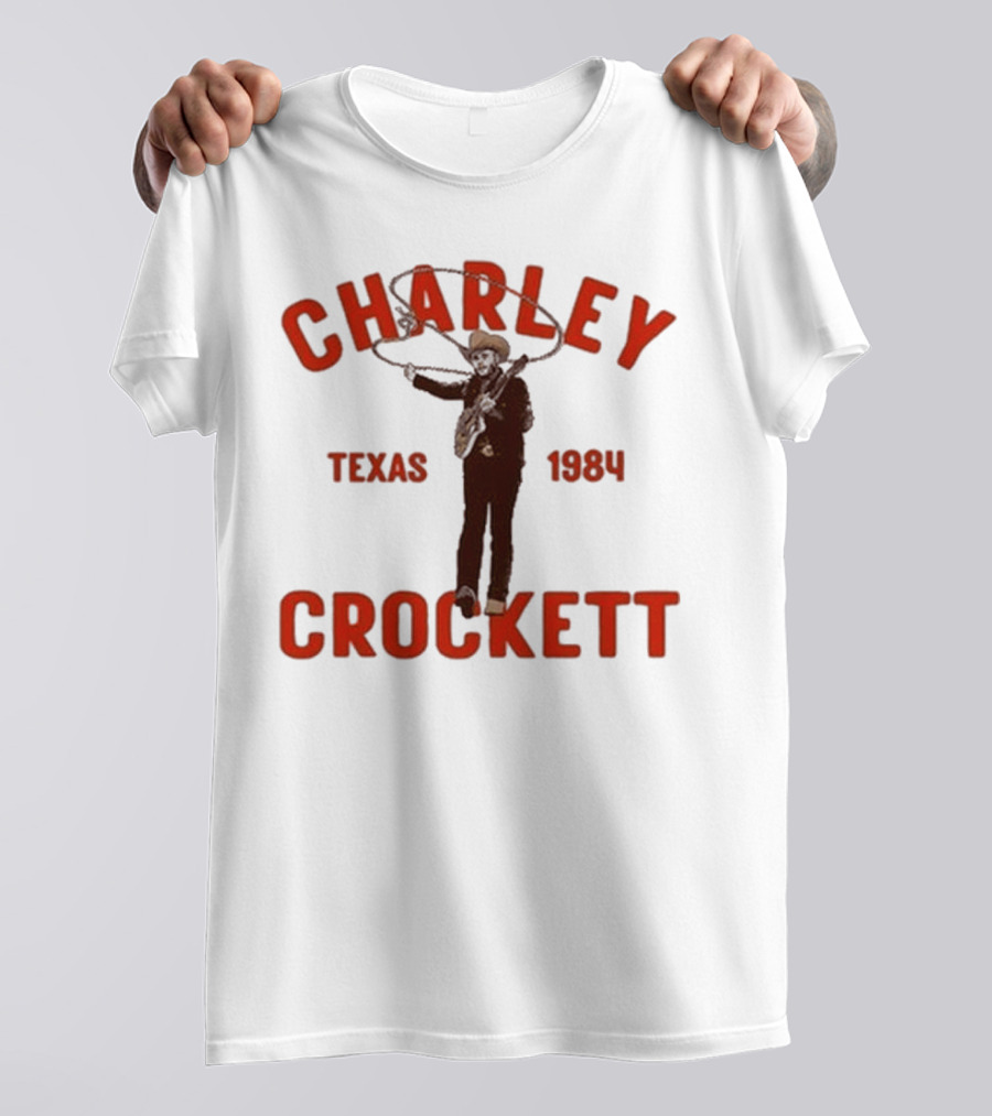 Charley Crockett Texas 1984 Lasso Cowboy T-Shirt