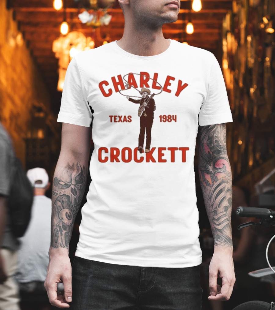 Charley Crockett Texas 1984 Lasso Cowboy T-Shirt