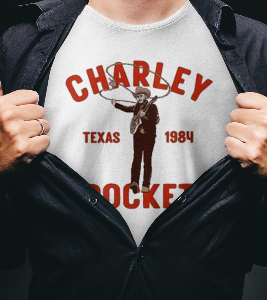 Charley Crockett Texas 1984 Lasso Cowboy T-Shirt