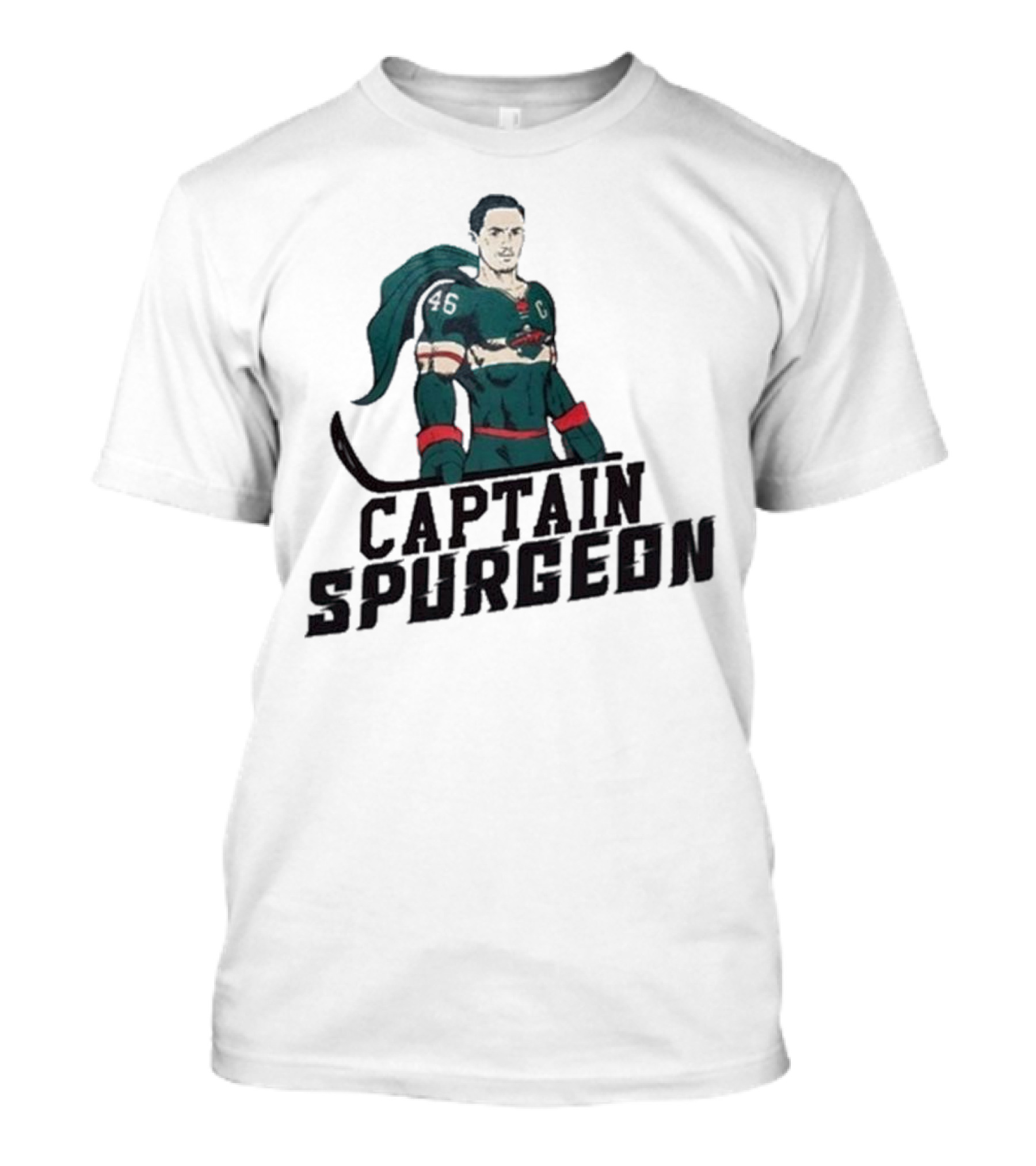 Captain Spurgeon Ice Hockey Superhero T-Shirt