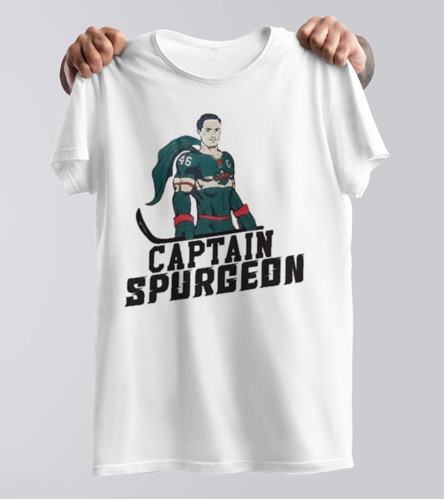 Captain Spurgeon Ice Hockey Superhero T-Shirt