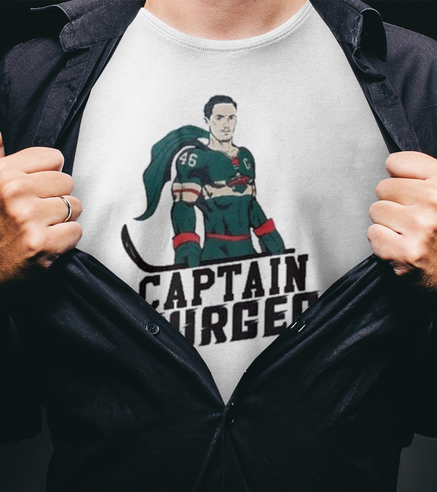 Captain Spurgeon Ice Hockey Superhero T-Shirt
