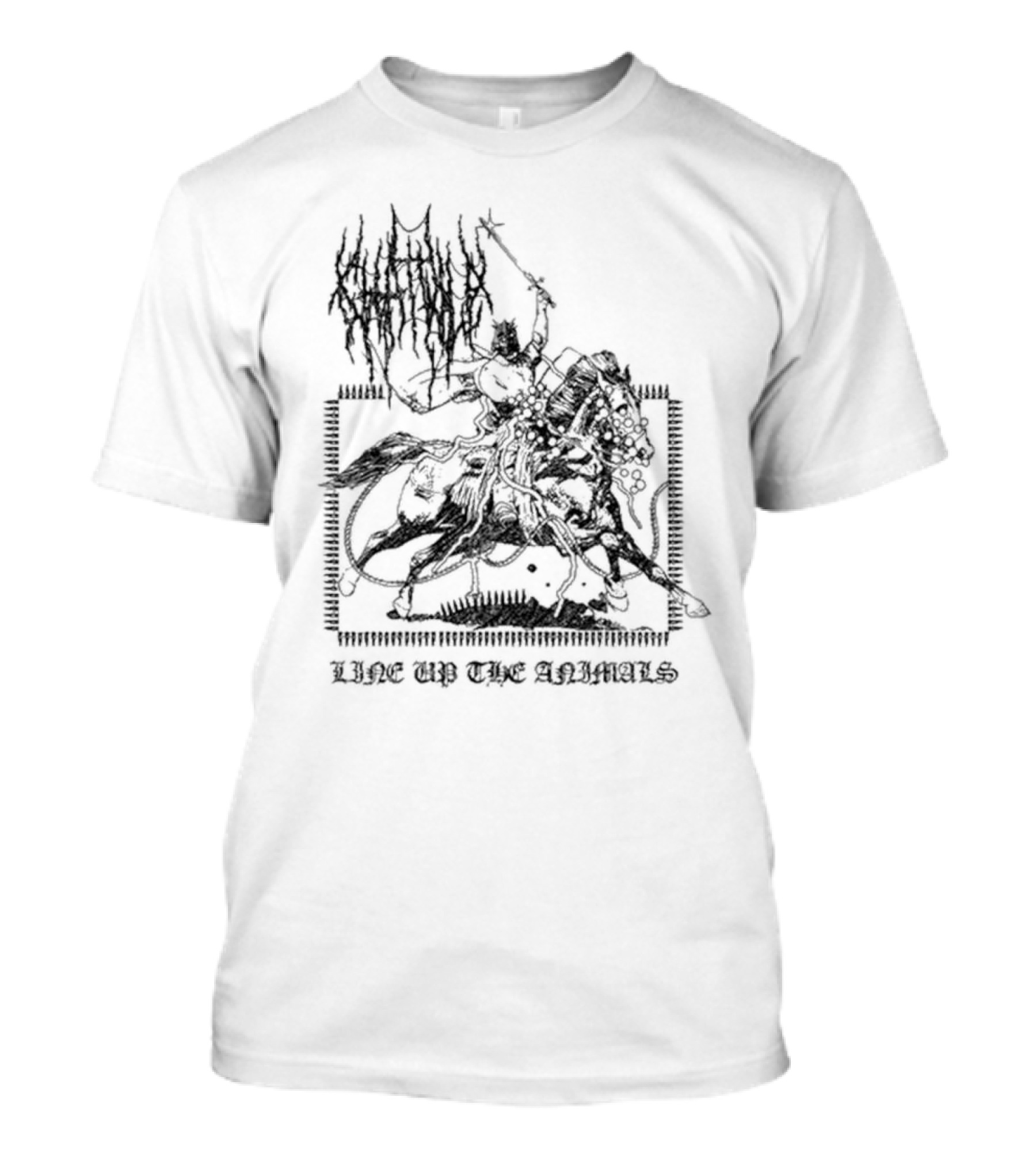 Chat Pile Line Up Looking Out For You Line Up The Animals T-Shirt