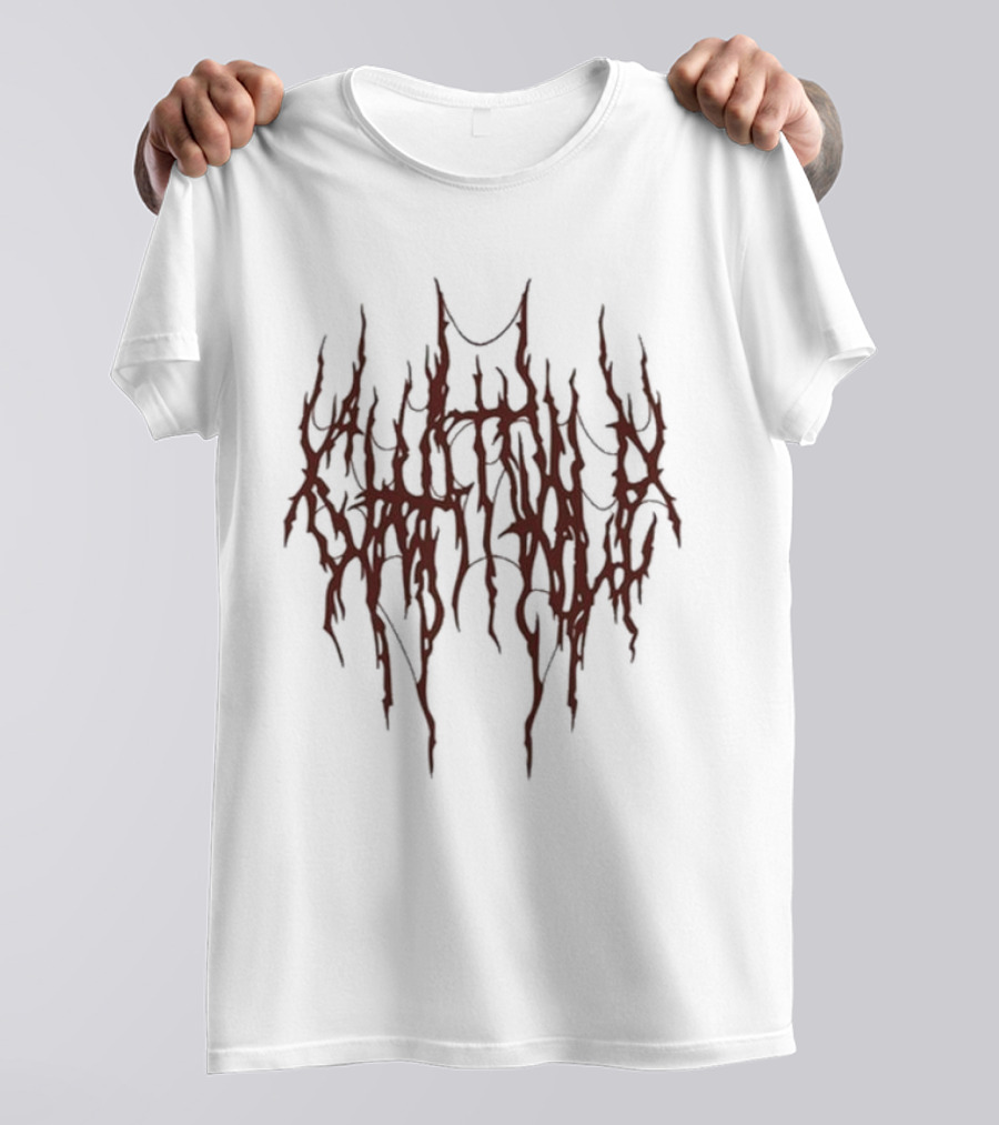 Chat Pile Red Dripping Text Design T-Shirt