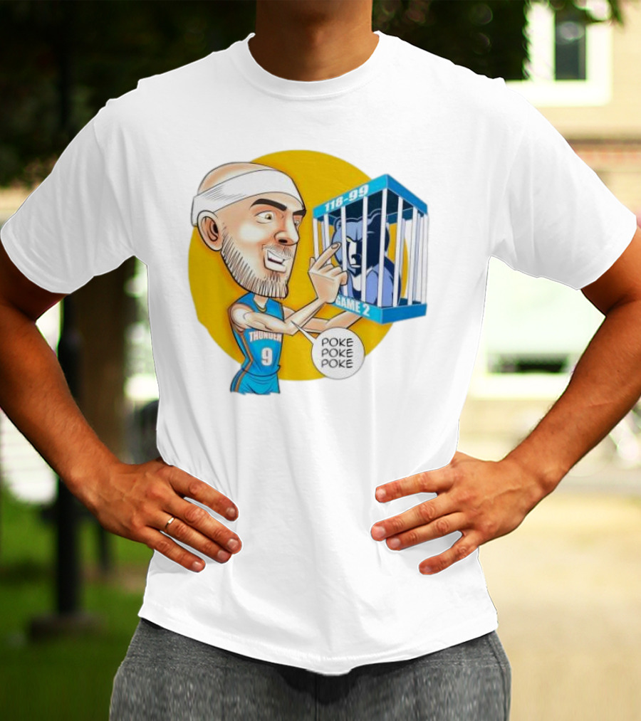 Caruso Poke Poke Poke Thunder 118-99 Game 2 Grizzlies T-Shirt