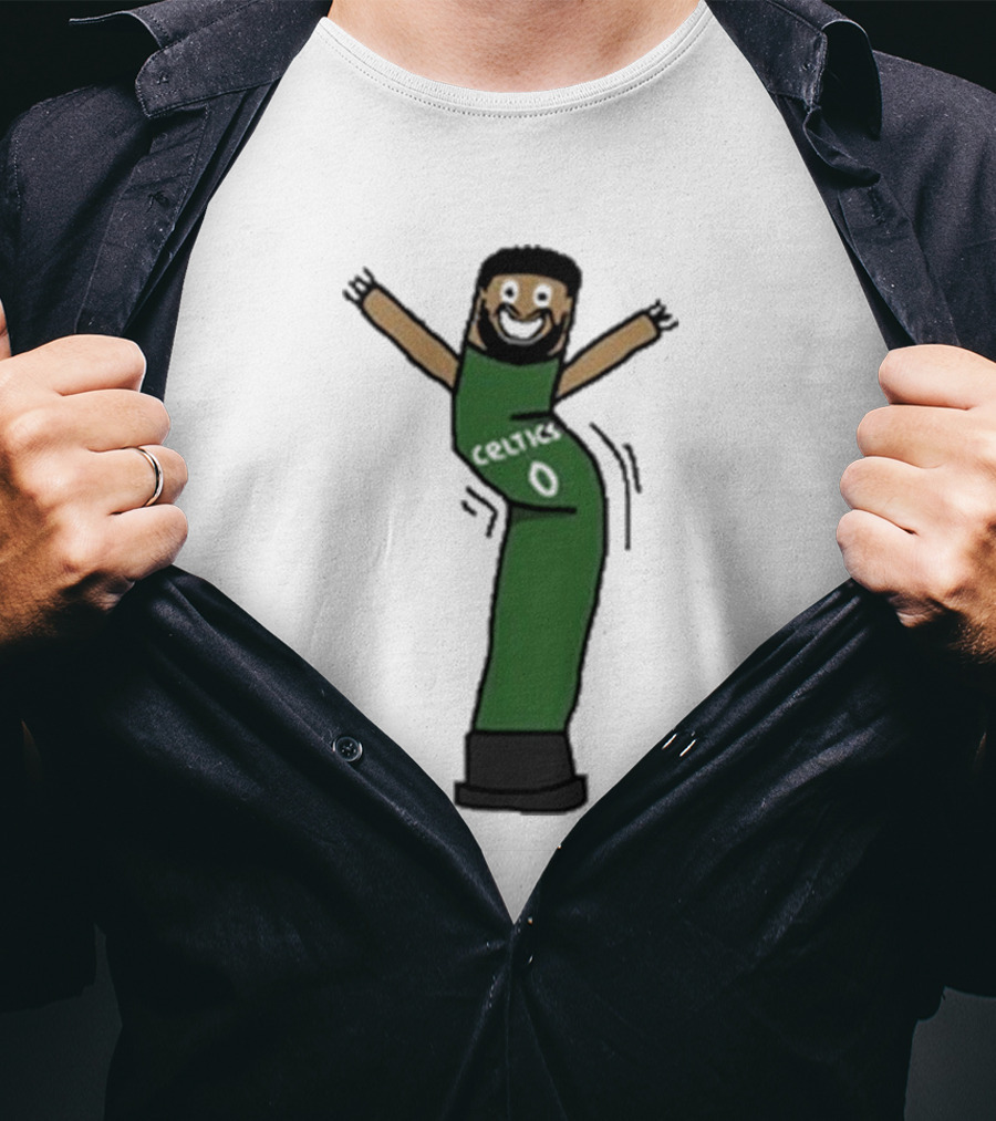 Celtics Jayson Tatum Inflate-Tum Cartoon T-Shirt