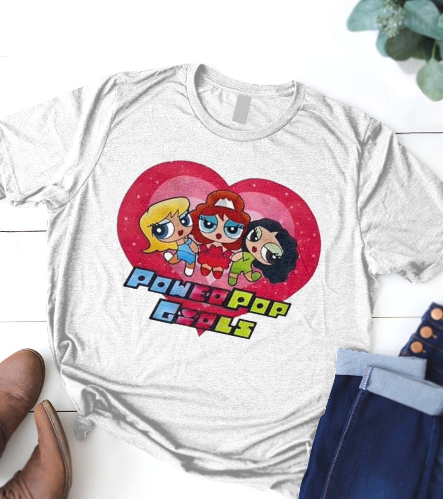 Chappell Roan Power Pop Girls Heart Cartoon Trio T-Shirt
