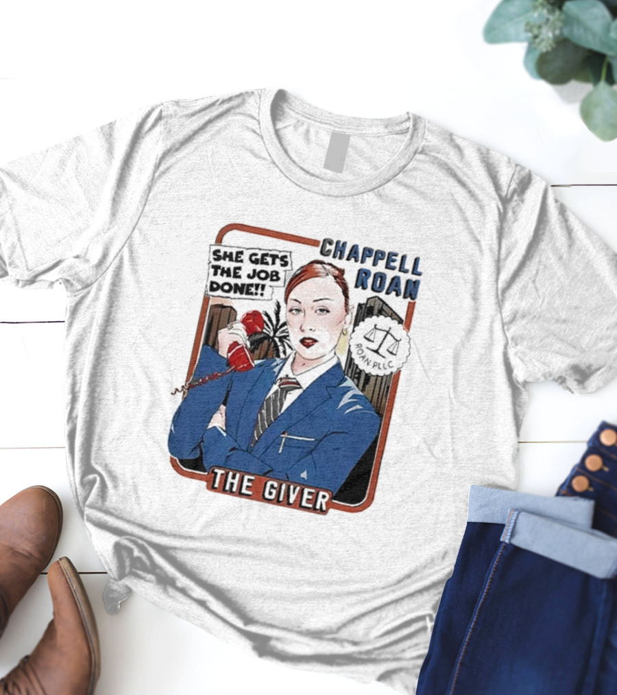 Chappell Roan The Giver Blue Suit Red Rose T-Shirt