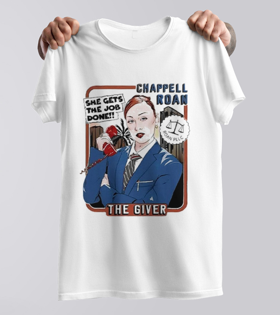 Chappell Roan The Giver Blue Suit Red Rose T-Shirt