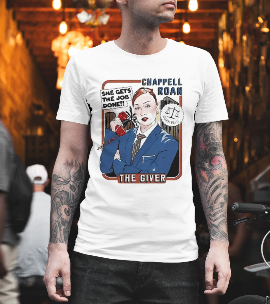 Chappell Roan The Giver Blue Suit Red Rose T-Shirt