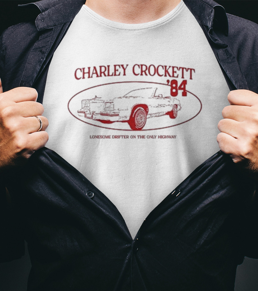 Charley Crockett '84 Caddy Lonesome Cowboy On The Lost Highway T-Shirt