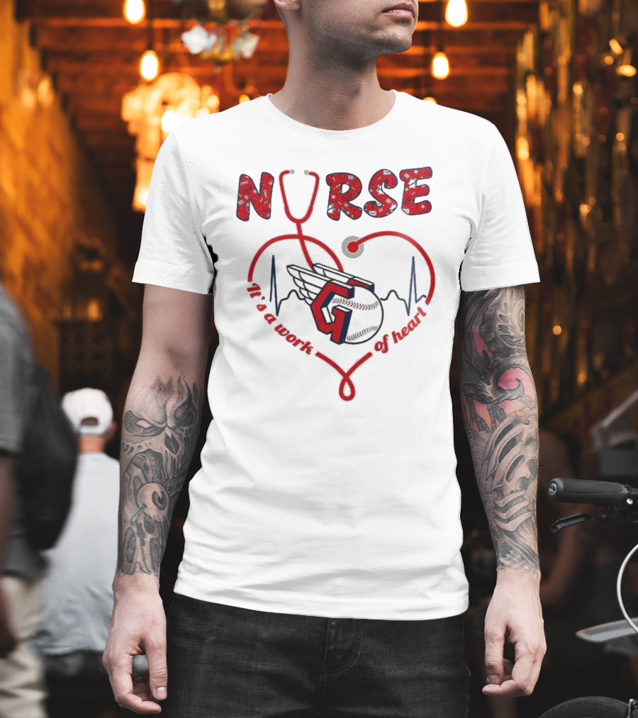 Cleveland Guardians Nurse Appreciation 2025 Worth Of Heart T-Shirt