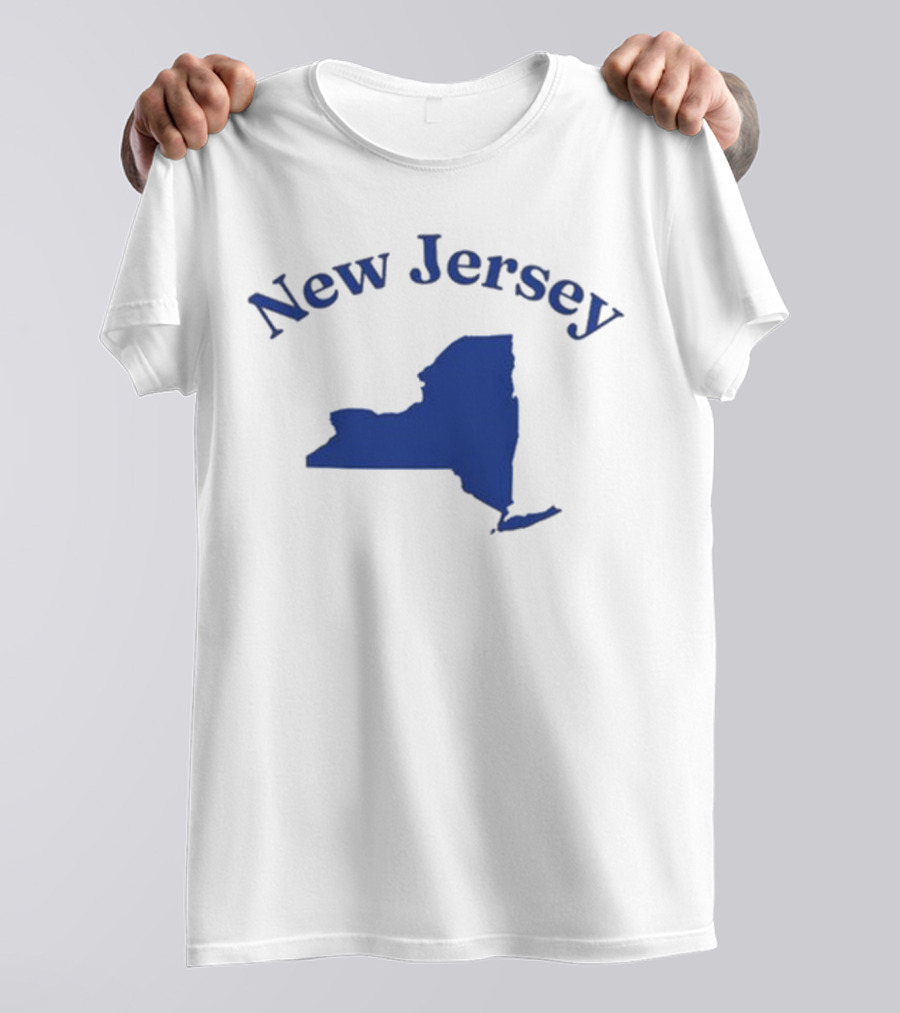 New Jersey Clickhole Map Of New York T-Shirt