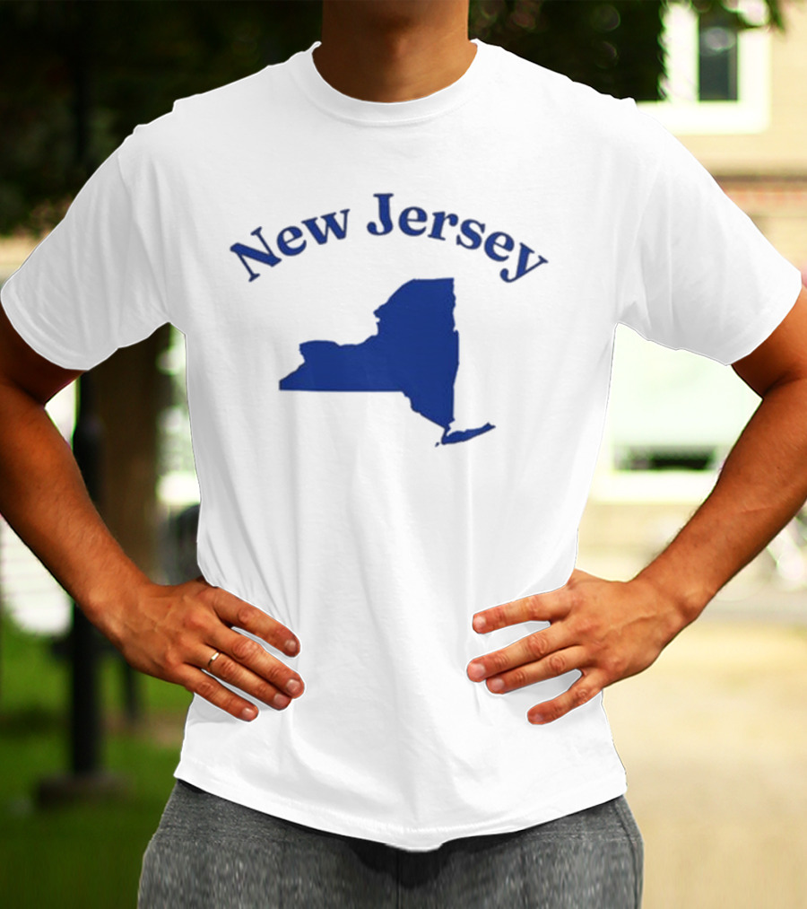 New Jersey Clickhole Map Of New York T-Shirt
